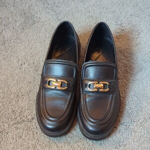 Zara Chunky Loafers With Buckle